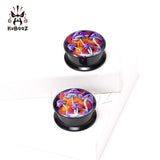 Acrylic Mushroom Eye Ear Plugs Piercing Tunnels Gauges 6-30mm 2PCS