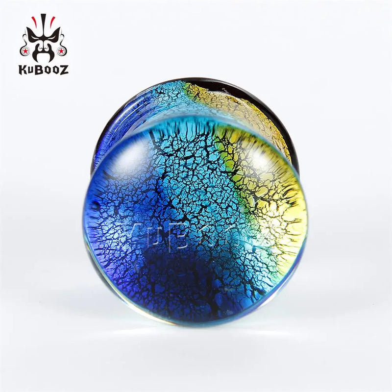 Fashion Multi Color Glass Ear Tunnels Piercing Earrings