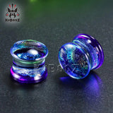 Fashion Multi Color Glass Ear Tunnels Piercing Earrings