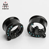 Stainless Steel Cat Ear Piercing Plugs Gauges Body Jewelry 8-16mm