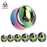 Stainless Steel Alien Ear Plugs Tunnels Gauges Body Piercing Jewelry