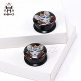 Acrylic Hand Painted Mouse Ear Tunnels Plugs Gauges 6-30mm 2PCS