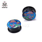 Acrylic Mushroom Ear Plugs Gauges 6-30mm 2PCS
