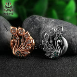 Peacock Spiral Ear Plugs Piercing Tunnels Ear Gauges Body Jewelry