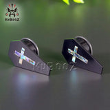 Shell Cross Acrylic Ear Plugs Gauges 2PCS