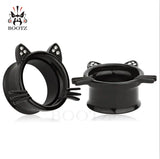 Stainless Steel Cat Ear Tunnels Piercing Jewelry Earring Plugs 6-25mm