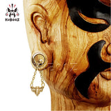 Stainless Steel Bee Magnet Chain Earrings