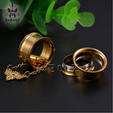 Stainless Steel Bee Magnet Chain Earrings