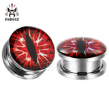 Colorful Eye Piercing Tunnels Ear Gagues Earrings