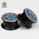 Datura Flower Acrylic Ear Plugs Gauges Body Piercing Jewelry