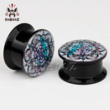 Datura Flower Acrylic Ear Plugs Gauges Body Piercing Jewelry
