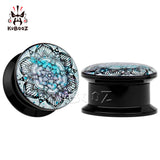 Datura Flower Acrylic Ear Plugs Gauges Body Piercing Jewelry
