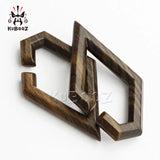 Wood Rhombus Ear Weights 8-10mm