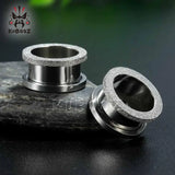 Stainless Steel Ear Gauges Plugs Tunnels 2PCS/Lot