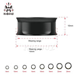 Stainless Steel Double Ear Piercing Plugs Tunnels Gauges Earring 2P
