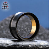 Stainless Steel Double Ear Piercing Plugs Tunnels Gauges Earring 2P