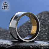 Stainless Steel Double Ear Piercing Plugs Tunnels Gauges Earring 2P