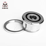 Stainless Steel Zircon Stone Ear Plugs Pair Gauges