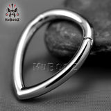 Copper Water Drop Ear Weight Gauges Earrings Piercing Body Jewelry 3mm 2PCS
