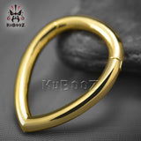 Copper Water Drop Ear Weight Gauges Earrings Piercing Body Jewelry 3mm 2PCS