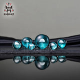 Glass Jellyfish Ear Expander Plugs Gauges Tunnels Piercing Earrings 2PCS