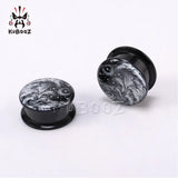 Acrylic Waves Moon Ear Plugs Tunnels Earring Gauges Body Piercing Jewelry