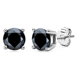 1.0ct Round Moissanite Stud Earrings 925 Silver Fine Jewelry