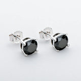 1.0ct Round Moissanite Stud Earrings 925 Silver Fine Jewelry