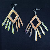 Geometric Long Drop Earrings for Women
