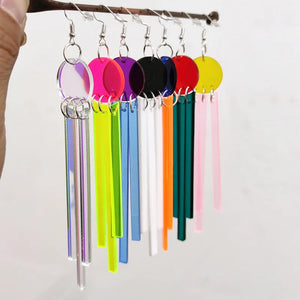Geometric Acrylic Drop Earrings Women