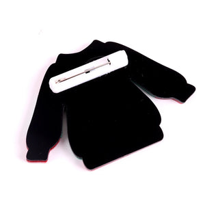 Christmas Sweater Gingerbread Man Brooch Pocket Pin