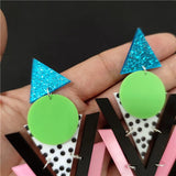Geometric Drop Earrings for Women Acrylic Jewelry
