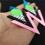 Geometric Drop Earrings for Women Acrylic Jewelry