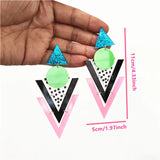 Geometric Drop Earrings for Women Acrylic Jewelry