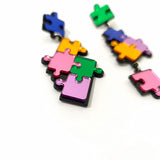 Colorful Mirror Acrylic Dangle Earrings for Women