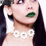 Rock HipHop Flower Necklace for Women