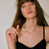 Hollow Letter Name Necklace Initial A-Z Alphabet Choker