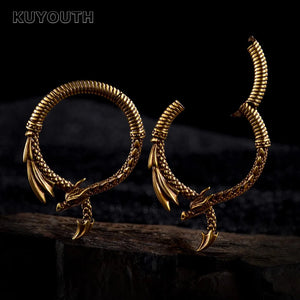Copper Dragon Buckle Ear Weight Gauges Piercing Earrings 3mm 2PCS
