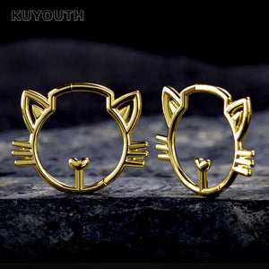 Copper Cat Buckle Ear Weight Earring 2mm 2PCS