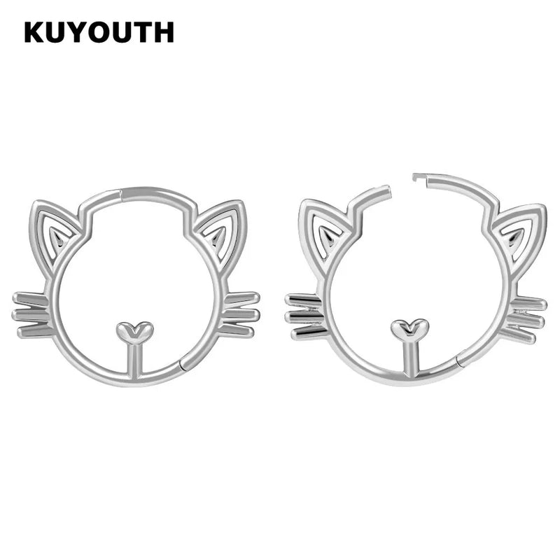 Copper Cat Buckle Ear Weight Earring 2mm 2PCS