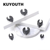 Water Drop Flower Vine Ear Tunnels Body Piercing Jewelry 2PCS