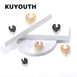 Water Drop Flower Vine Ear Tunnels Body Piercing Jewelry 2PCS