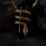 Copper Snake Stone Buckle Ear Weight Expanders Piercing Body Jewelry 3mm 2PCS