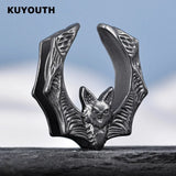 Copper Bat Saddle Ear Tunnels Earring Gauges 2PCS