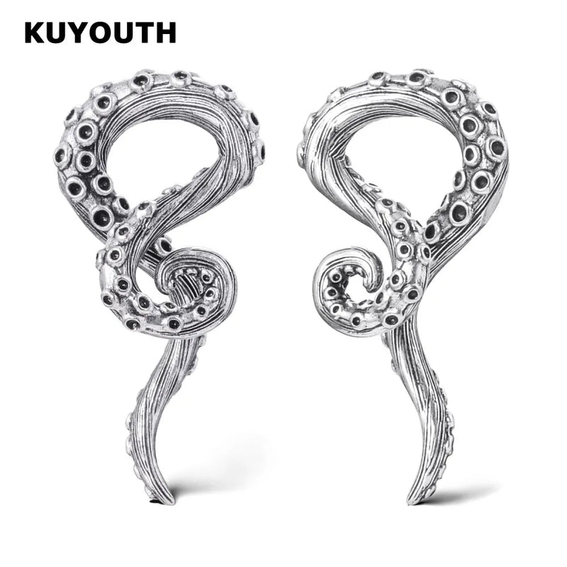 KUYOUTH Octopus Tentacle Ear Weight Hanger Gauges 8mm