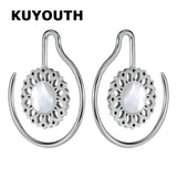 Stainless Steel Shell Ear Weights Expanders Body Jewelry 2PCS