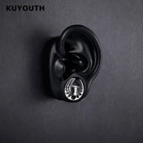 Stainless Steel Mushroom Ear Gauges Tunnels Plugs 2PCS