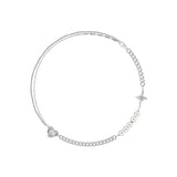 KVK Stitching Necklace Female Collarbone Chain Red Jewelry