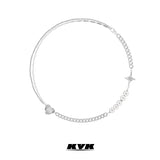 KVK Stitching Necklace Female Collarbone Chain Red Jewelry