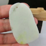 Hand Carved Dragon Pendant, Lan Tian Stone